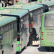 Boarding the evacuation buses. (Reuters/Abdalrhman Ismail)